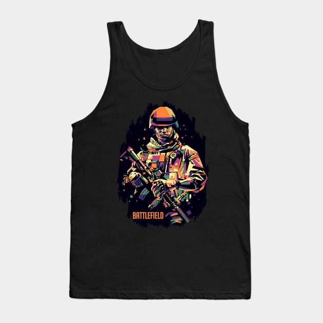 battlefield game WPAP Tank Top by BAJAJU